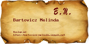 Bartovicz Melinda névjegykártya